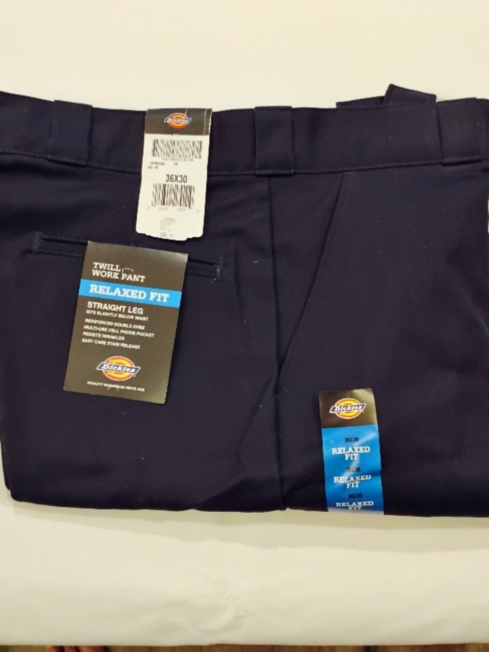 Men's Dickies Relaxed Fit Twill Work Pants 36 X 30 - NWT!